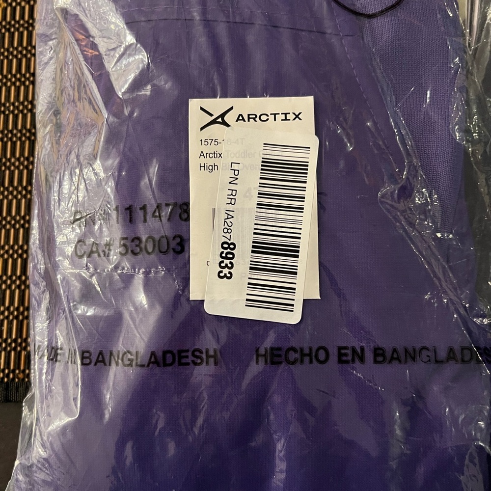 NWT Arctix Infant/Toddler Chest High Snow Bib Overalls, size 4T